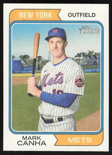 2023 Topps Heritage #127 Mark Canha NM-MT Mets ID:53654 - Baseball Card Single