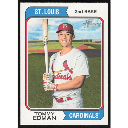 2023 Topps Heritage #132 Tommy Edman NM-MT St. Louis Cardinals Baseball Card