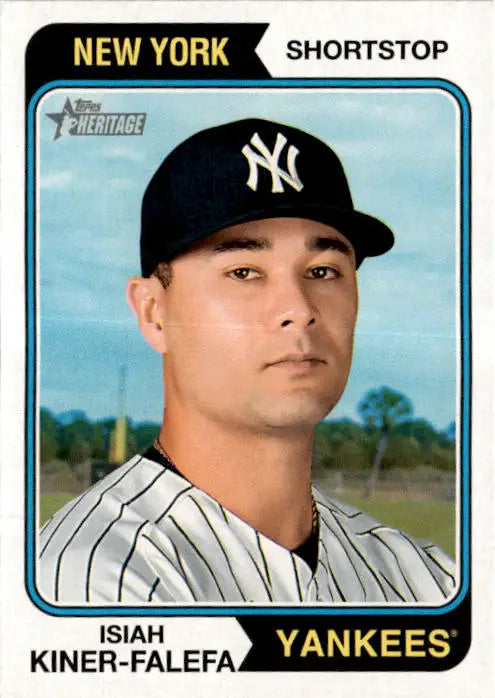 2023 Topps Heritage #136 Isiah Kiner-Falefa - Baseball Card Single