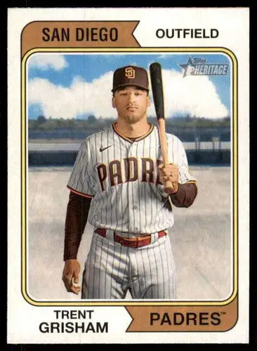 2023 Topps Heritage #137 Trent Grisham NM-MT Padres ID:73379 - Baseball Card Single