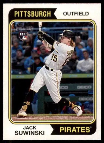 2023 Topps Heritage #138 Jack Suwinski NM-MT RC Rookie Pirates ID:73380 - Baseball Card Single