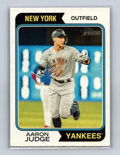 2023 Topps Heritage #152 Aaron Judge NM-MT Yankees ID:73383 - Baseball Card Single
