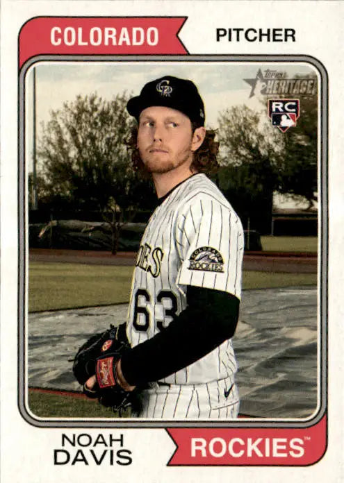 2023 Topps Heritage #155 Noah Davis - Baseball Card Single