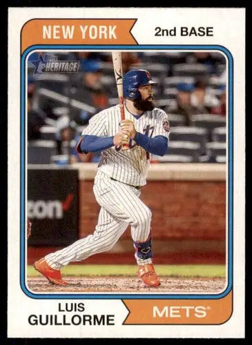2023 Topps Heritage #16 Luis Guillorme NM Near Mint Mets ID:65223 - Baseball Card Single