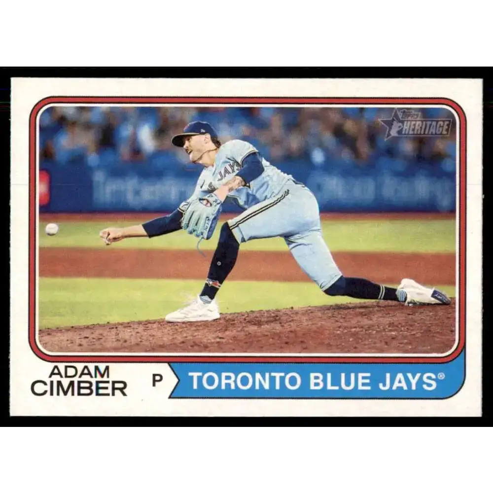2023 Topps Heritage #161 Adam Cimber NM-MT Toronto Blue Jays Baseball Card - Baseball Card