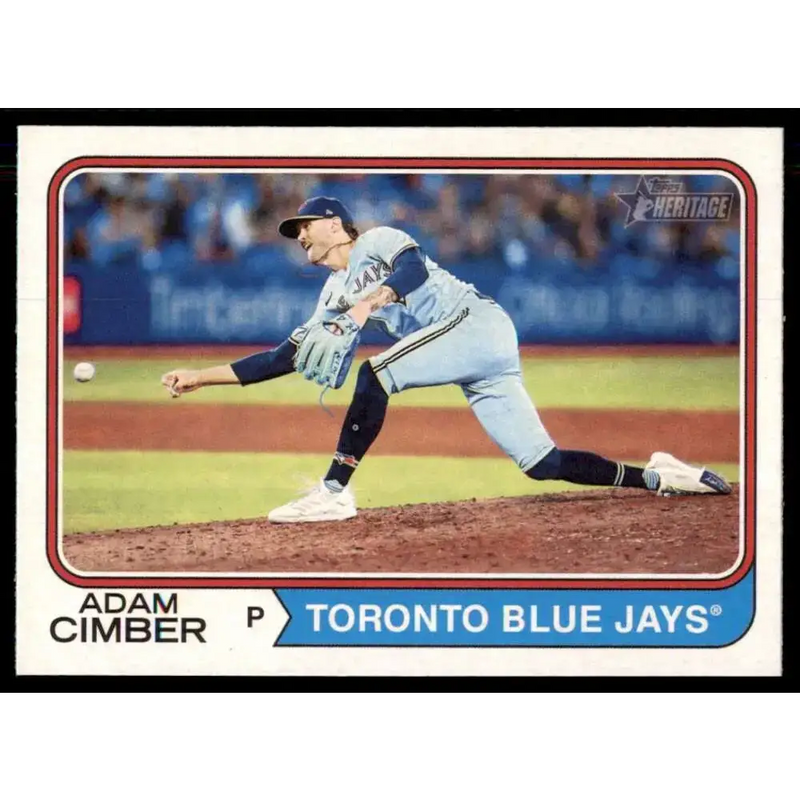2023 Topps Heritage #161 Adam Cimber NM-MT Toronto Blue Jays Baseball Card - Baseball Card Single