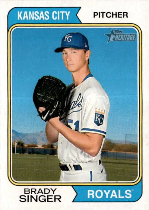 2023 Topps Heritage #162 Brady Singer - Baseball Card Single