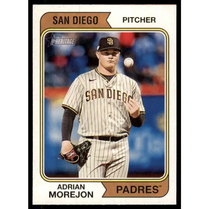 2023 Topps Heritage #163 Adrian Morejon NM-MT San Diego Padres Baseball Card - Baseball Card Single