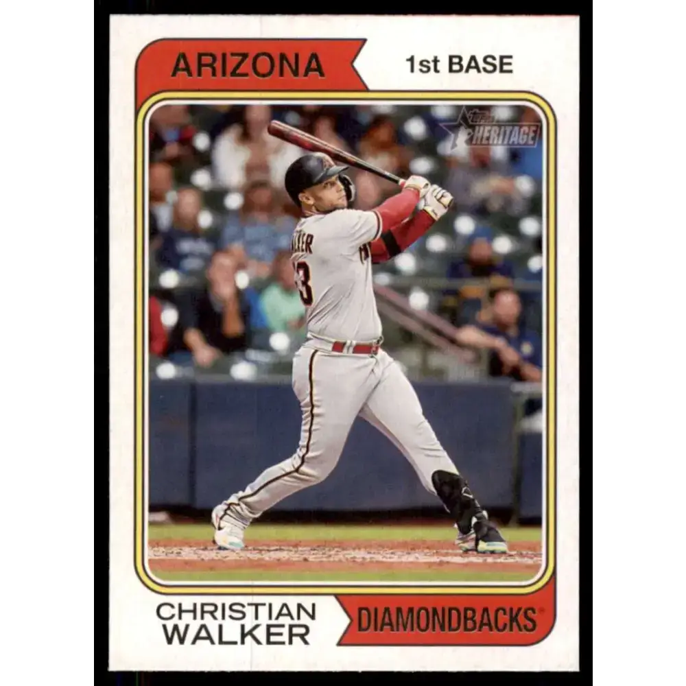 2023 Topps Heritage #165 Christian Walker NM-MT Arizona Diamondbacks Baseball Card - Baseball Card