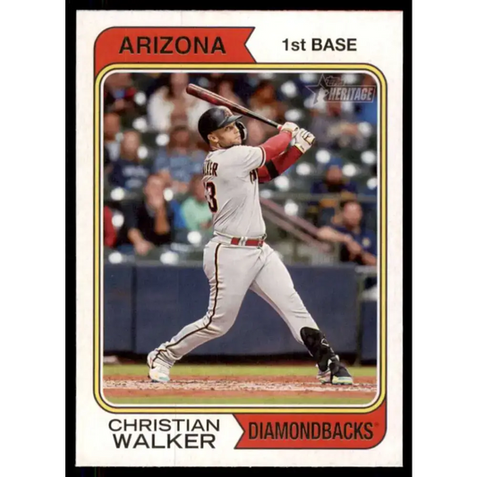 2023 Topps Heritage #165 Christian Walker NM-MT Arizona Diamondbacks Baseball Card - Baseball Card