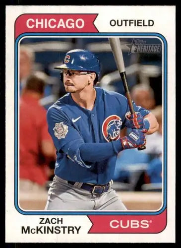2023 Topps Heritage #169 Zach McKinstry NM Near Mint Cubs ID:65266 - Baseball Card Single