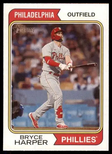2023 Topps Heritage #17 Bryce Harper NM-MT Phillies ID:73357 - Baseball Card Single