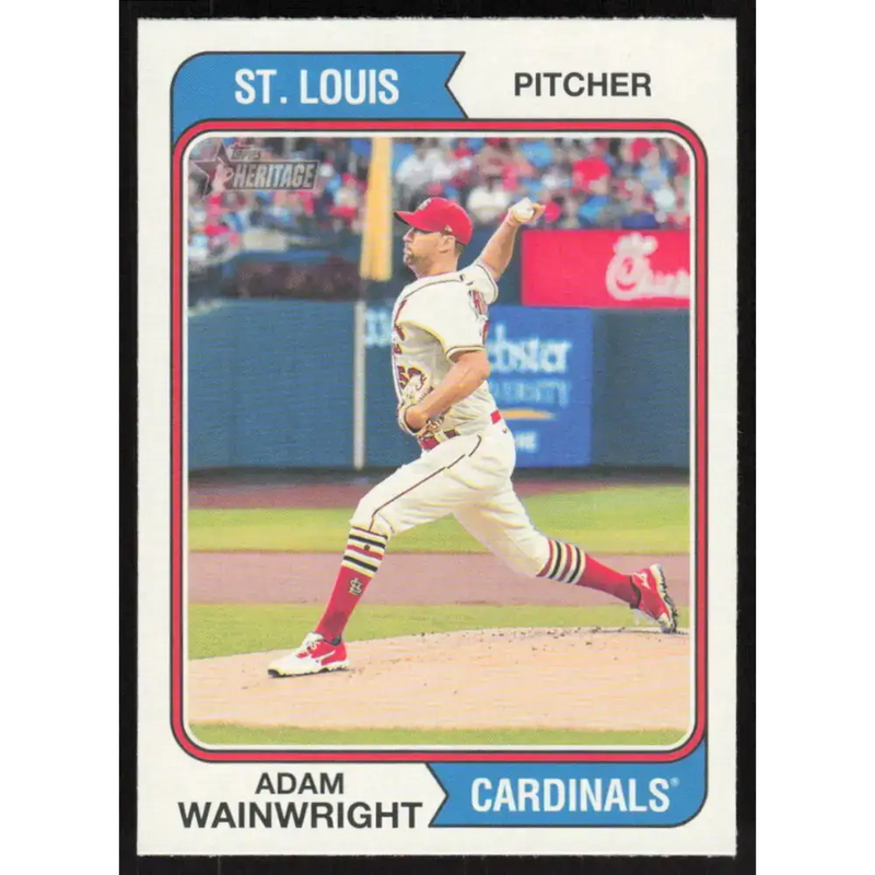 2023 Topps Heritage #175 Adam Wainwright NM-MT St. Louis Cardinals Baseball Card - Baseball Card Single