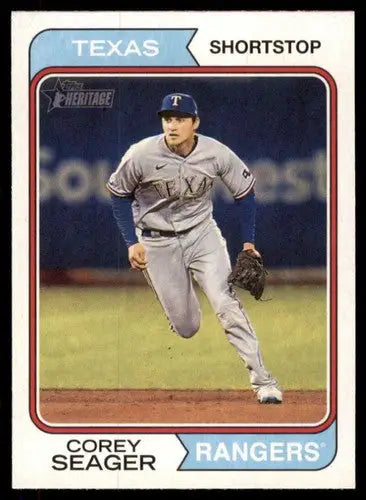 2023 Topps Heritage #22 Corey Seager NM Near Mint Rangers ID:65224 - Baseball Card Single
