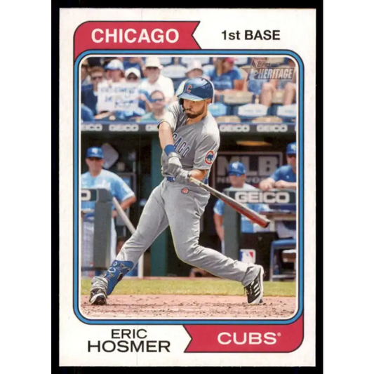 2023 Topps Heritage #227 Eric Hosmer NM-MT Chicago Cubs Baseball Card - Baseball Card