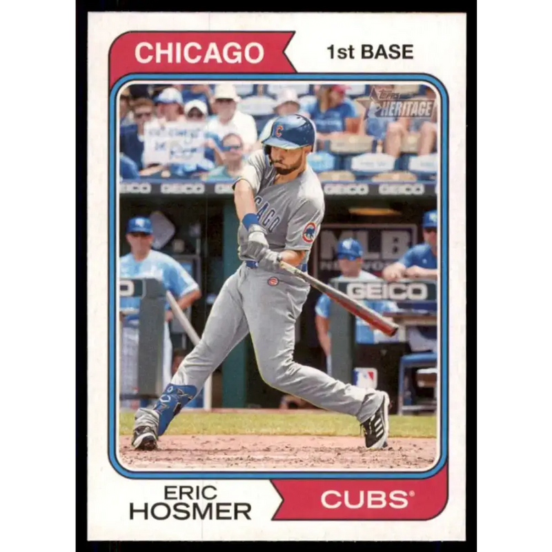 2023 Topps Heritage #227 Eric Hosmer NM-MT Chicago Cubs Baseball Card - Baseball Card Single