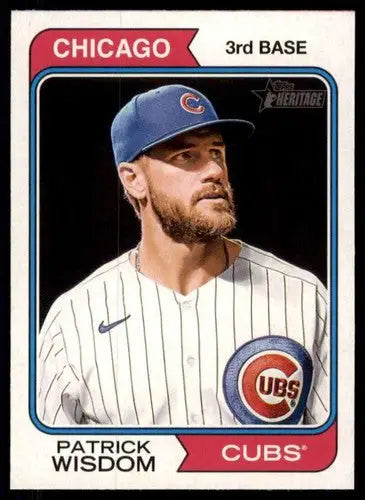 2023 Topps Heritage #228 Patrick Wisdom NM-MT Cubs ID:73393 - Baseball Card Single