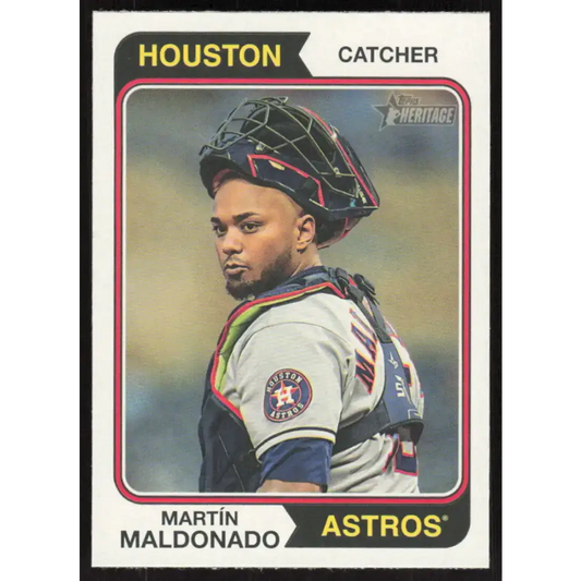 2023 Topps Heritage #234 Martin Maldonado NM-MT Houston Astros Baseball Card - Baseball Card