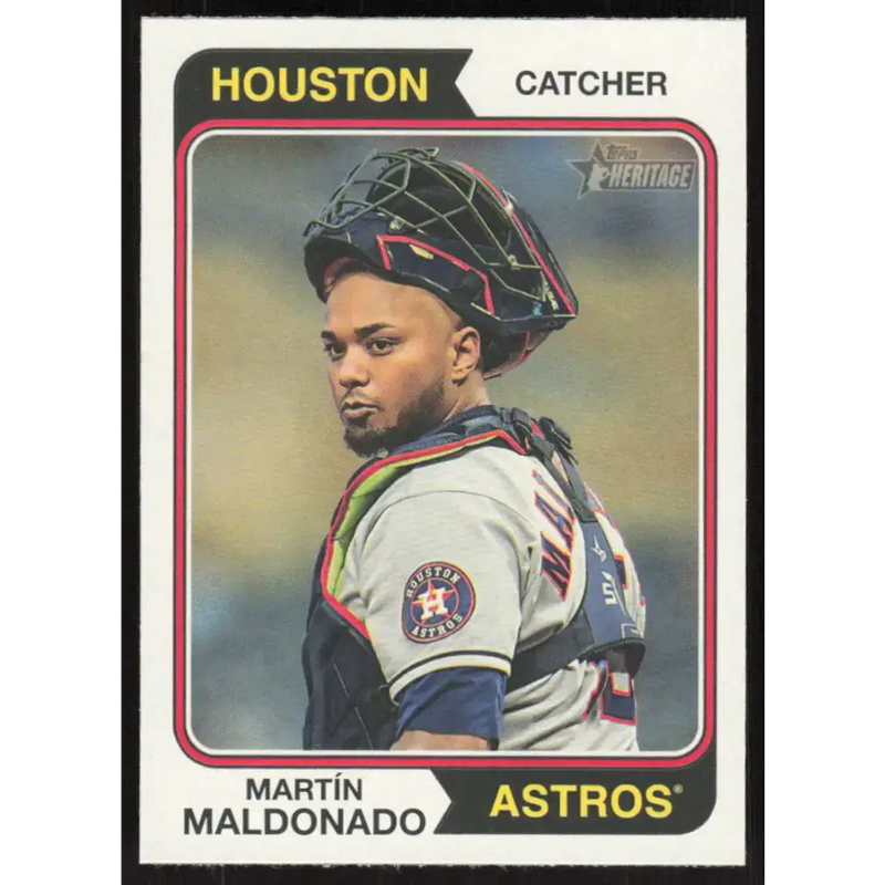 2023 Topps Heritage #234 Martin Maldonado NM-MT Houston Astros Baseball Card - Baseball Card Single