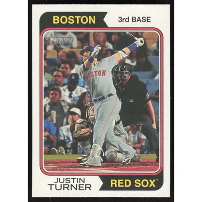 2023 Topps Heritage #237 Justin Turner NM-MT Boston Red Sox Baseball Card