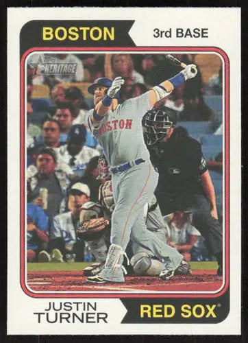 2023 Topps Heritage #237 Justin Turner NM Near Mint Red Sox ID:75794 - Baseball Card Single