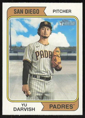 2023 Topps Heritage #245 Yu Darvish NM Near Mint Padres ID:65290 - Baseball Card Single