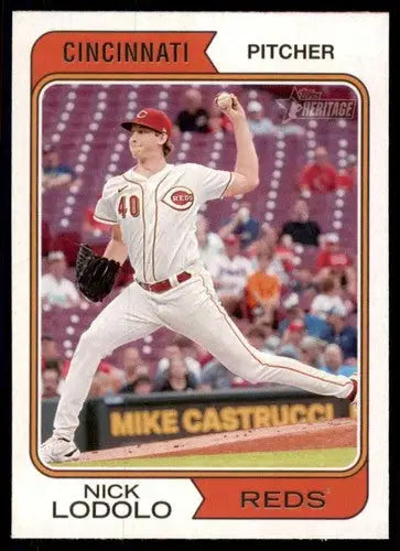 2023 Topps Heritage #248 Nick Lodolo NM-MT Reds ID:73401 - Baseball Card Single