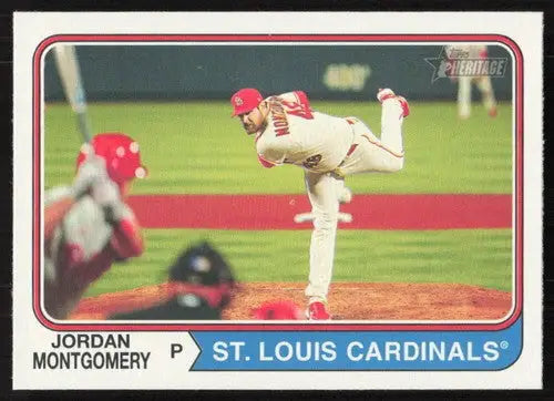 2023 Topps Heritage #249 Jordan Montgomery NM Near Mint Cardinals ID:65293 - Baseball Card Single