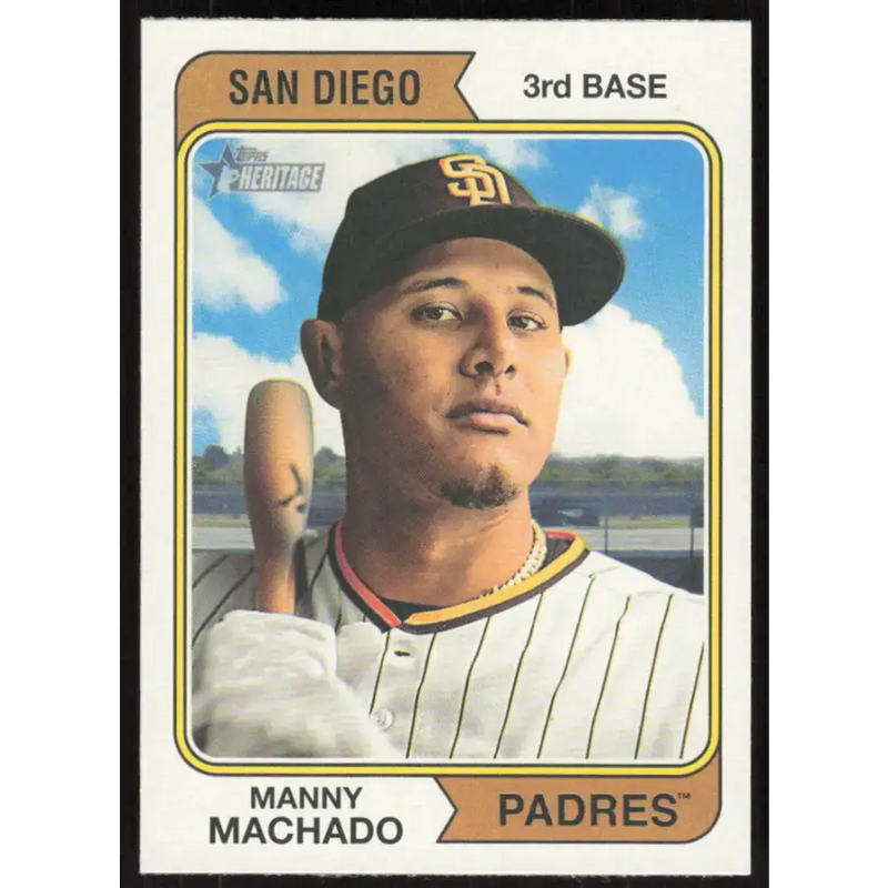 2023 Topps Heritage #250 Manny Machado NM-MT San Diego Padres Baseball Card - Baseball Card Single