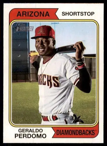 2023 Topps Heritage #251 Geraldo Perdomo NM-MT Diamondbacks ID:73402 - Baseball Card Single