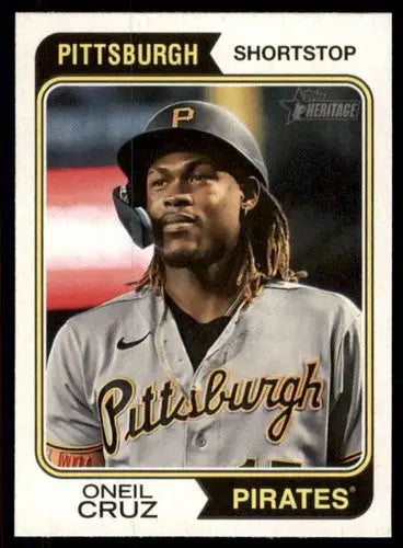 2023 Topps Heritage #252 Oneil Cruz NM-MT Pirates ID:59977 - Baseball Card Single