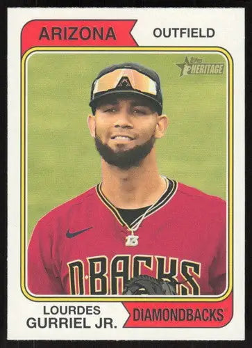 2023 Topps Heritage Lourdes Gurriel Jr. baseball card with original gloss mint Diamondbacks