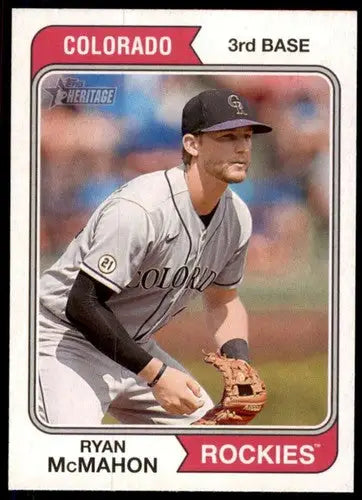 2023 Topps Heritage #278 Ryan McMahon NM-MT Rockies ID:73406 - Baseball Card Single