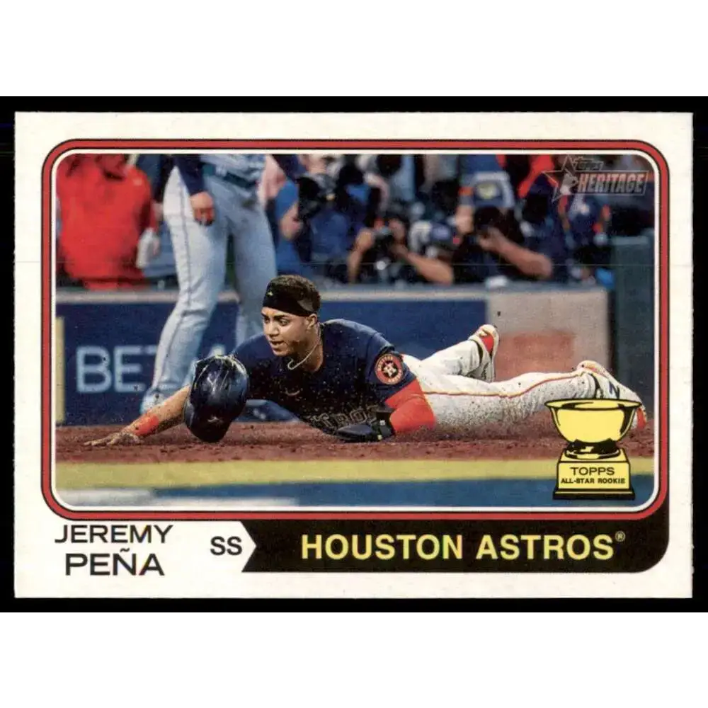 2023 Topps Heritage #285 Jeremy Pena NM-MT Houston Astros Baseball Card - Baseball Card
