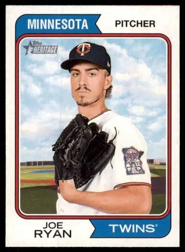 2023 Topps Heritage #29 Joe Ryan NM-MT Twins ID:73360 - Baseball Card Single
