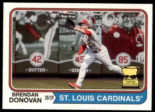 2023 Topps Heritage #293 Brendan Donovan NM-MT Cardinals ID:73409 - Baseball Card Single