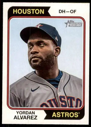 2023 Topps Heritage #304 Yordan Alvarez NM-MT Astros ID:73414 - Baseball Card Single