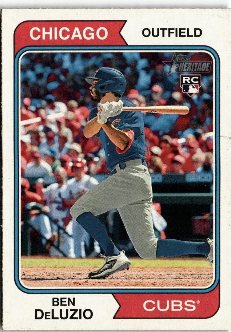 2023 Topps Heritage #306 Ben DeLuzio - Baseball Card Single