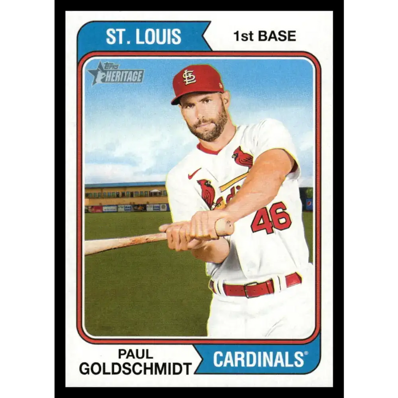 2023 Topps Heritage #307 Paul Goldschmidt NM-MT St. Louis Cardinals Baseball Card - Baseball Card Single