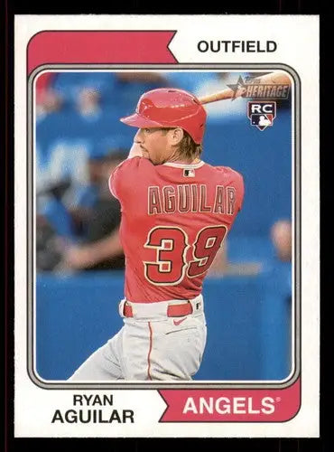 2023 Topps Heritage Ryan Aguilar original gloss mint rc rookie baseball card