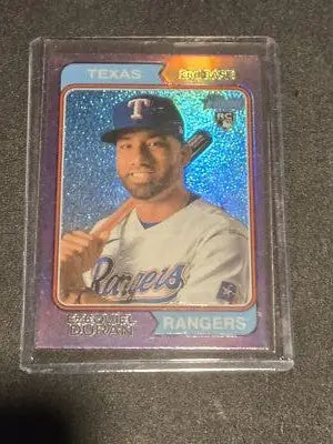 2023 Topps Heritage #31 Ezequiel Duran Chrome Purple Refractor - Baseball Card Single