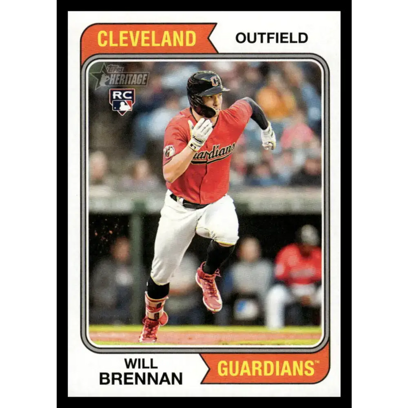 2023 Topps Heritage #321 Will Brennan NM-MT RC Rookie Cleveland Guardians Baseball Card - Baseball Card Single