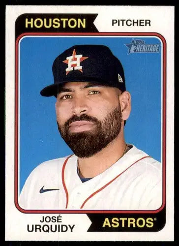 2023 Topps Heritage #329 Jose Urquidy NM-MT Astros ID:73418 - Baseball Card Single