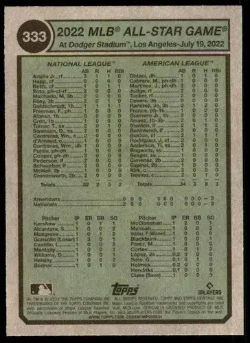 2023 Topps Heritage #333 Jose Altuve/Jazz Chisholm Jr. NM-MT All-Stars ID:53648 - Baseball Card Single
