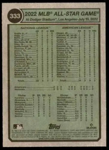 Baseball card statistics featuring Altuve Jazz Chisholm from 2023 Topps Heritage NM Near Mint
