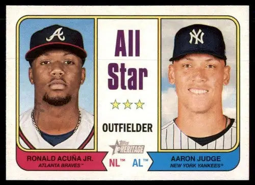 2023 Topps Heritage #336 Aaron Judge/Ronald Acuna Jr. NM Near Mint All- ID:65319 - Trading Cards