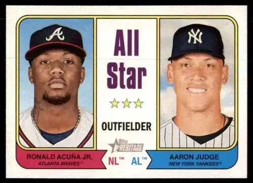 2023 Topps Heritage #336 Aaron Judge/Ronald Acuna Jr. NM Near Mint All- ID:65319 - Baseball Card Single