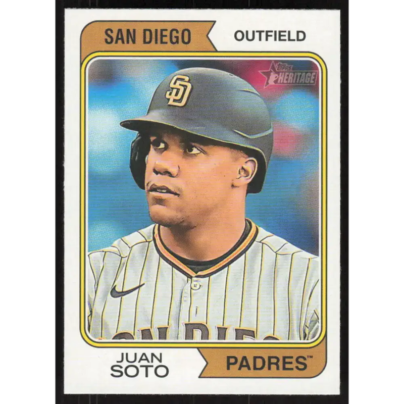 2023 Topps Heritage #364 Juan Soto NM-MT San Diego Padres Baseball Card - Baseball Card Single