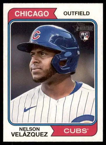 2023 Topps Heritage #371 Nelson Velazquez NM-MT RC Rookie Cubs ID:73428 - Baseball Card Single