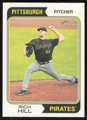 2023 Topps Heritage #374 Rich Hill NM-MT Pirates ID:73430 - Baseball Card Single